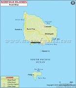 Norfolk Island Road Map