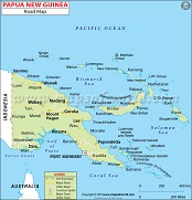 Papua New Guinea Road Map