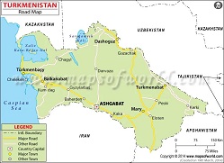 Turkmenistan Road Map