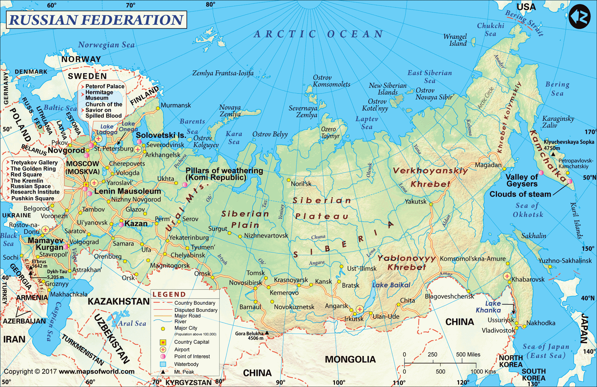 Large Map Russia Image