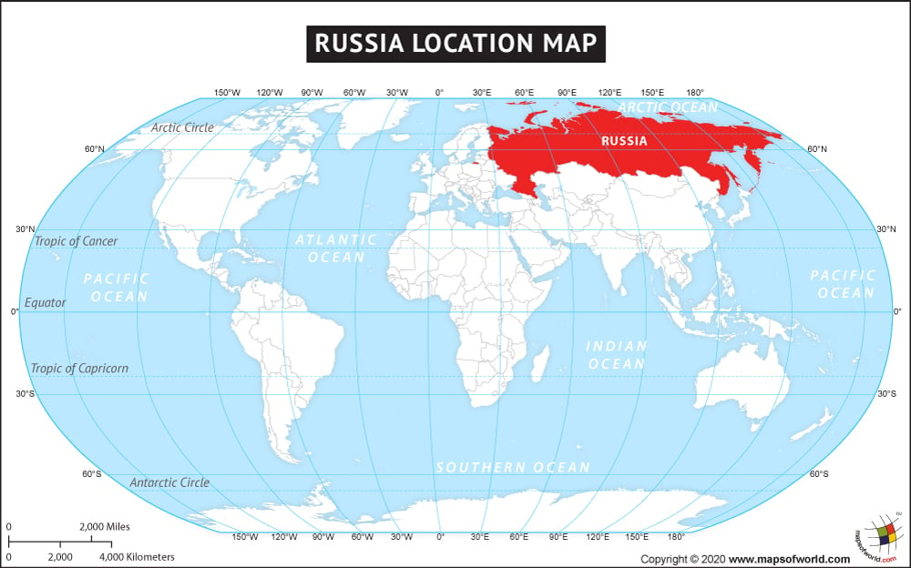 Where is Russia Located?