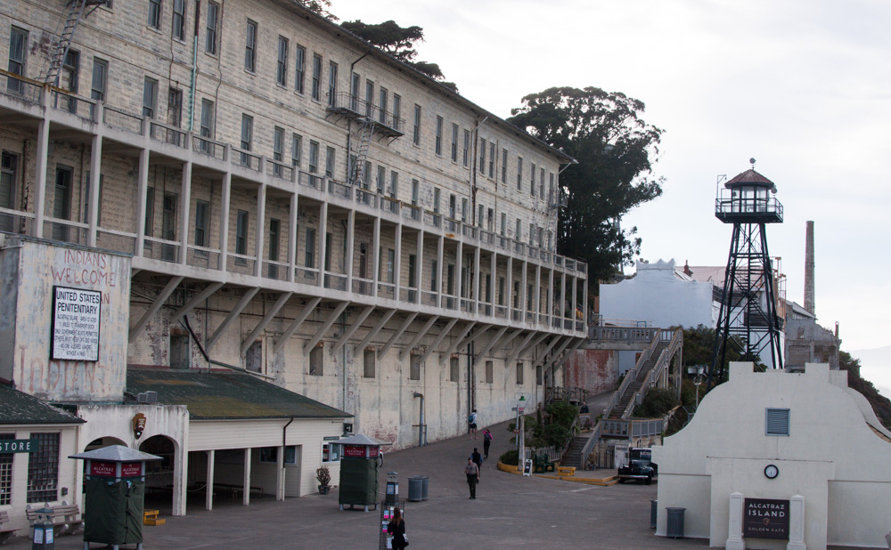 Arriving on Alcatraz Island 