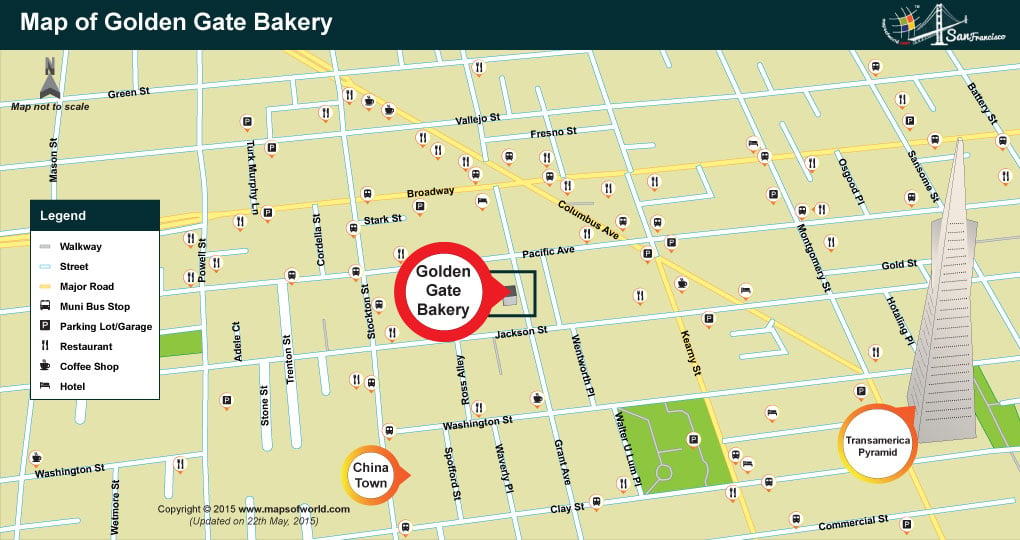 Map of Golden Gate Bakery