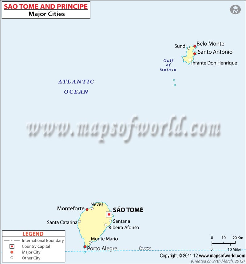 Sao Tome and Principe City Map