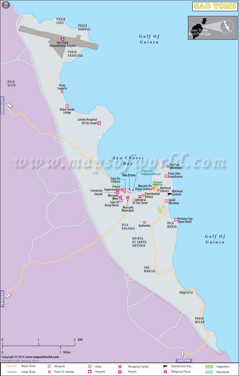 Sao Tome Map
