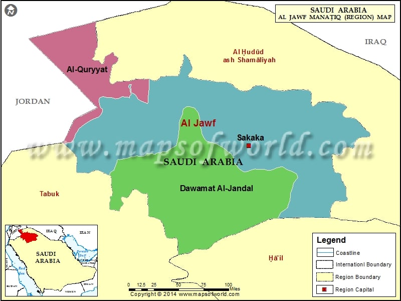Al Jawf Map