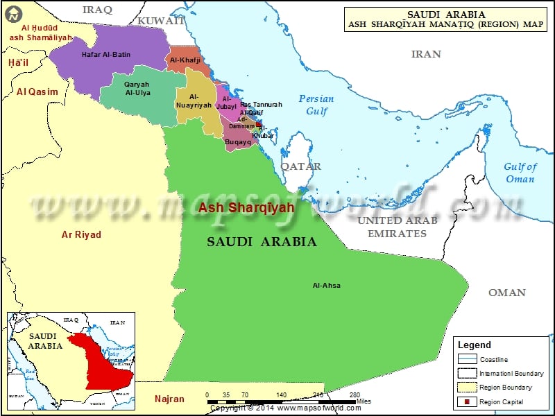 Ash Sharqiyah Map