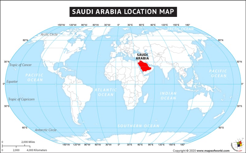 Where is Saudi Arabia Located?