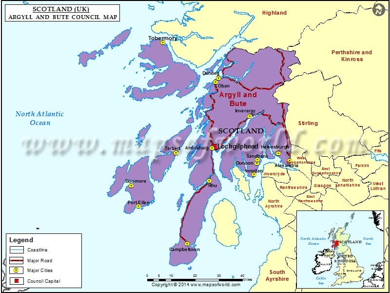 Argyll And Bute Map 