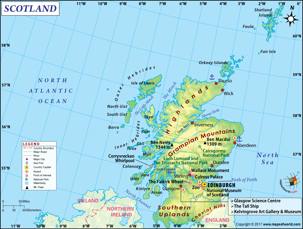 Where Is Scotland On A Map Map Of Scotland