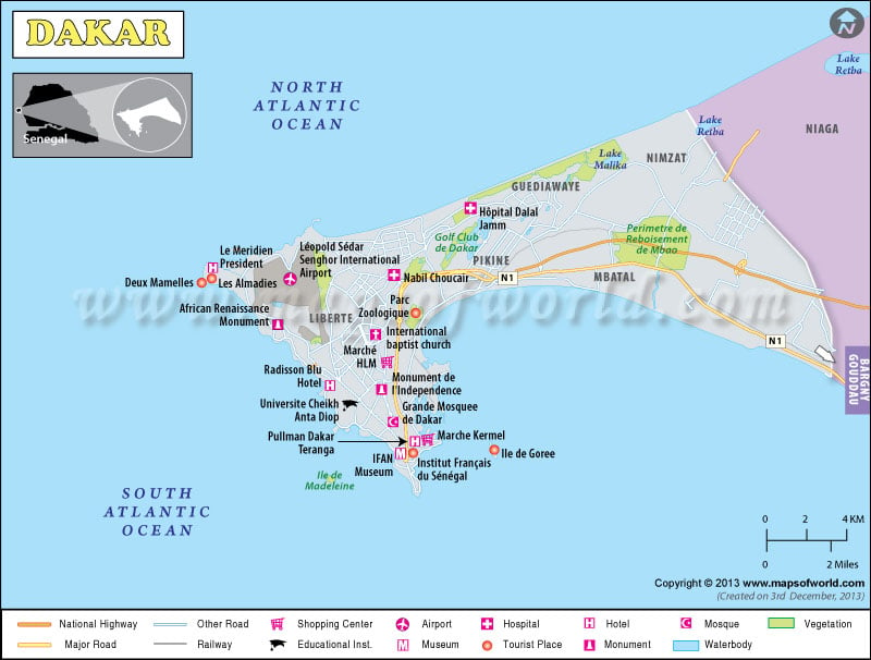 Dakar Map