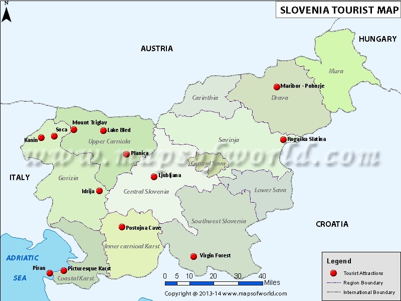Slovenia Travel Map