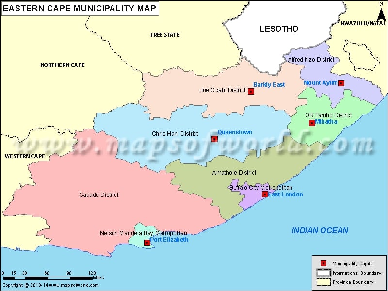 Eastern Cape Map