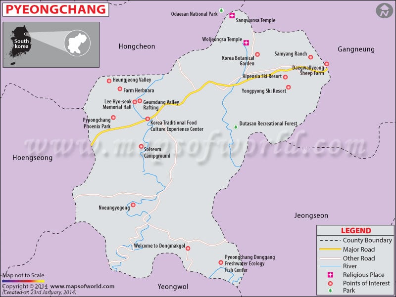PyeongChang Map