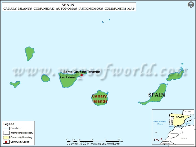 Islas Canarias Map
