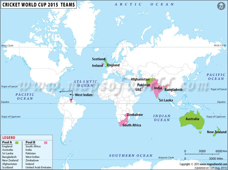2015 Cricket World Cup Teams