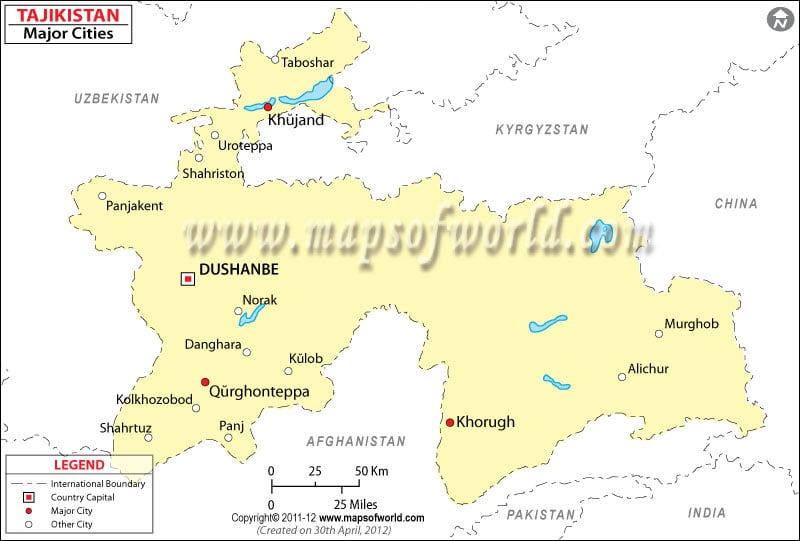 Карта таджикистан панджакент