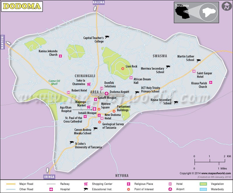 Dodoma Map