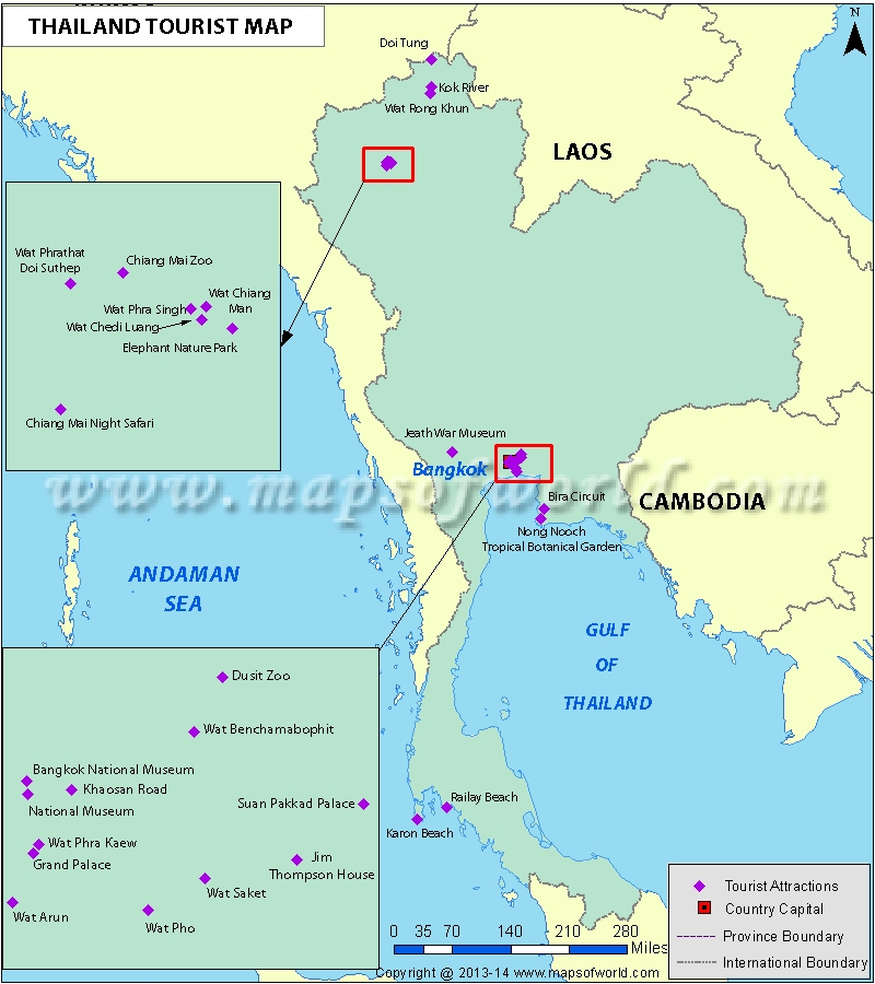 Thailand Travel Map