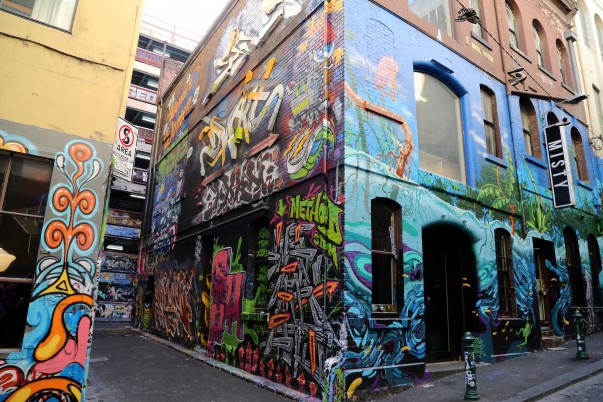 Graffiti walls at Hosier lane