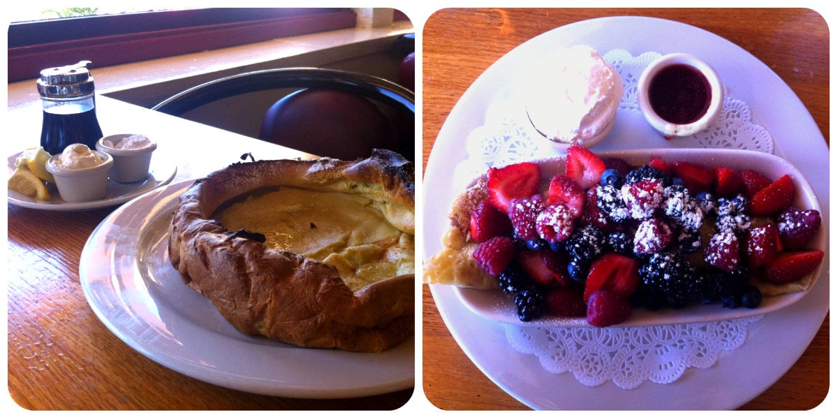 The Dutch Baby and Fresh Fruit Crepe 