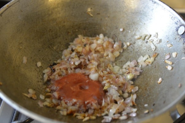 Adding Tomato Puree