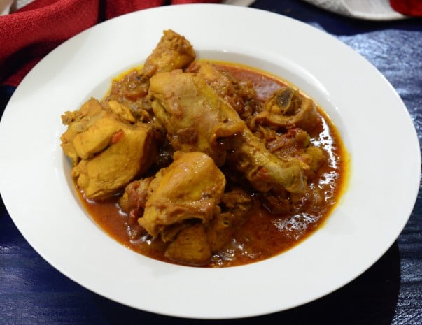 Chicken Curry Served