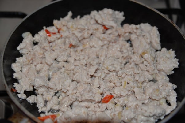 Cooking Minced Chicken