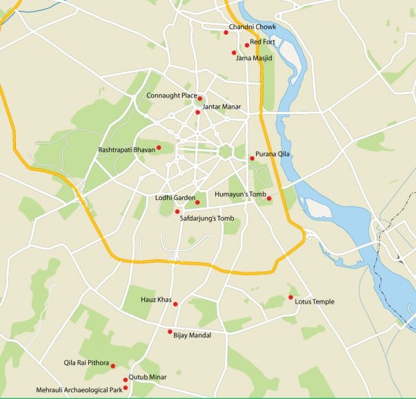 Delhi City Map