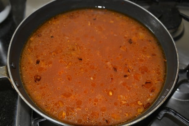 Egyptian Beans & Carrots - Boiling Chicken Stock
