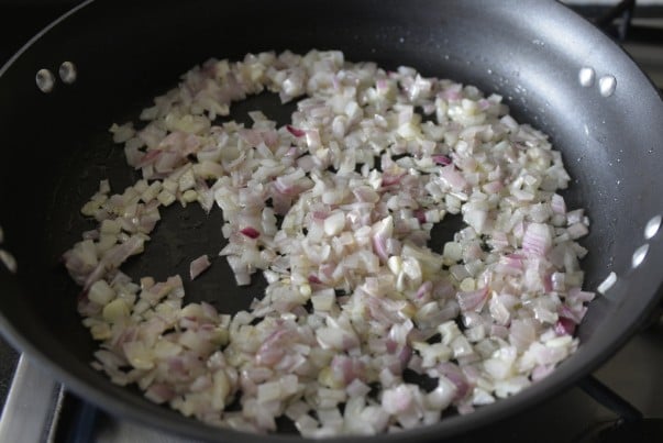 Frying Onions for Mexican Rice
