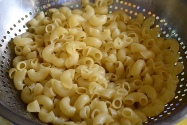 Mac and Cheese - Boiled and Strained Macaroni