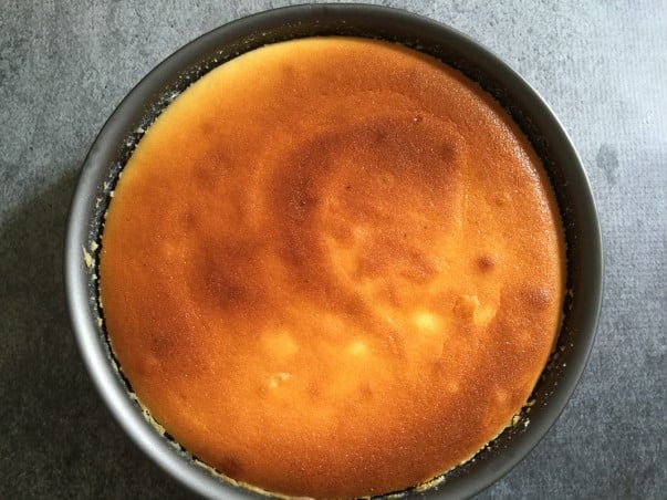 New York Style Cheese Cake - Just out of Oven