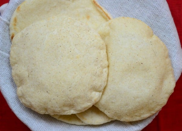 Pita Bread After Baking