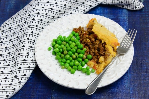 Shepherd's Pie Served With Peas
