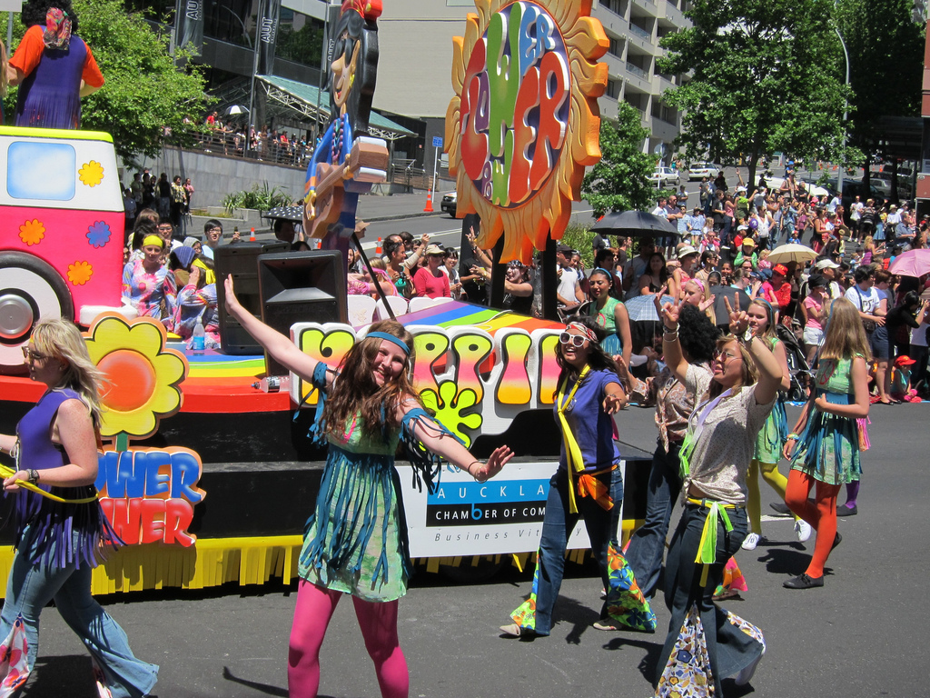 Santa Parade during Christmas Celebrations in New Zealand