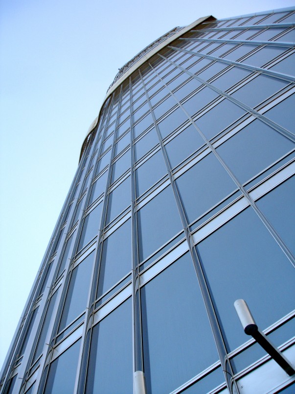 Glass facade of the Burj Khalifa