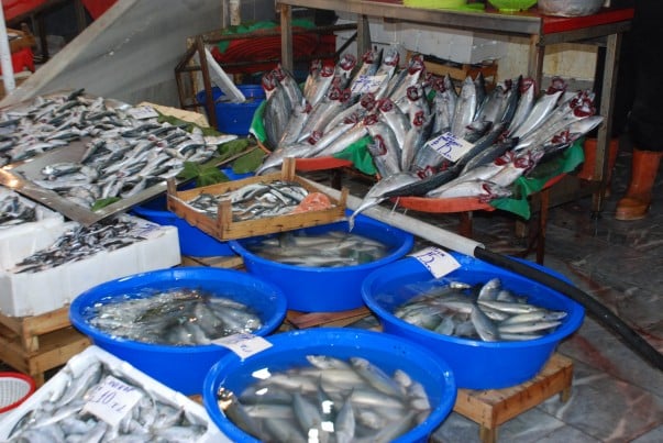 Fish Market next to Galata Bridge, Istanbul
