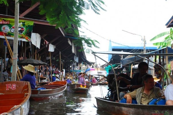 Floating market in Bangkok