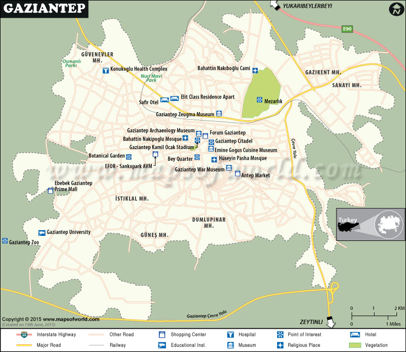 Gaziantep, Turkey, Map, History, & Facts