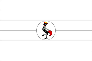 Blank Uganda Flag