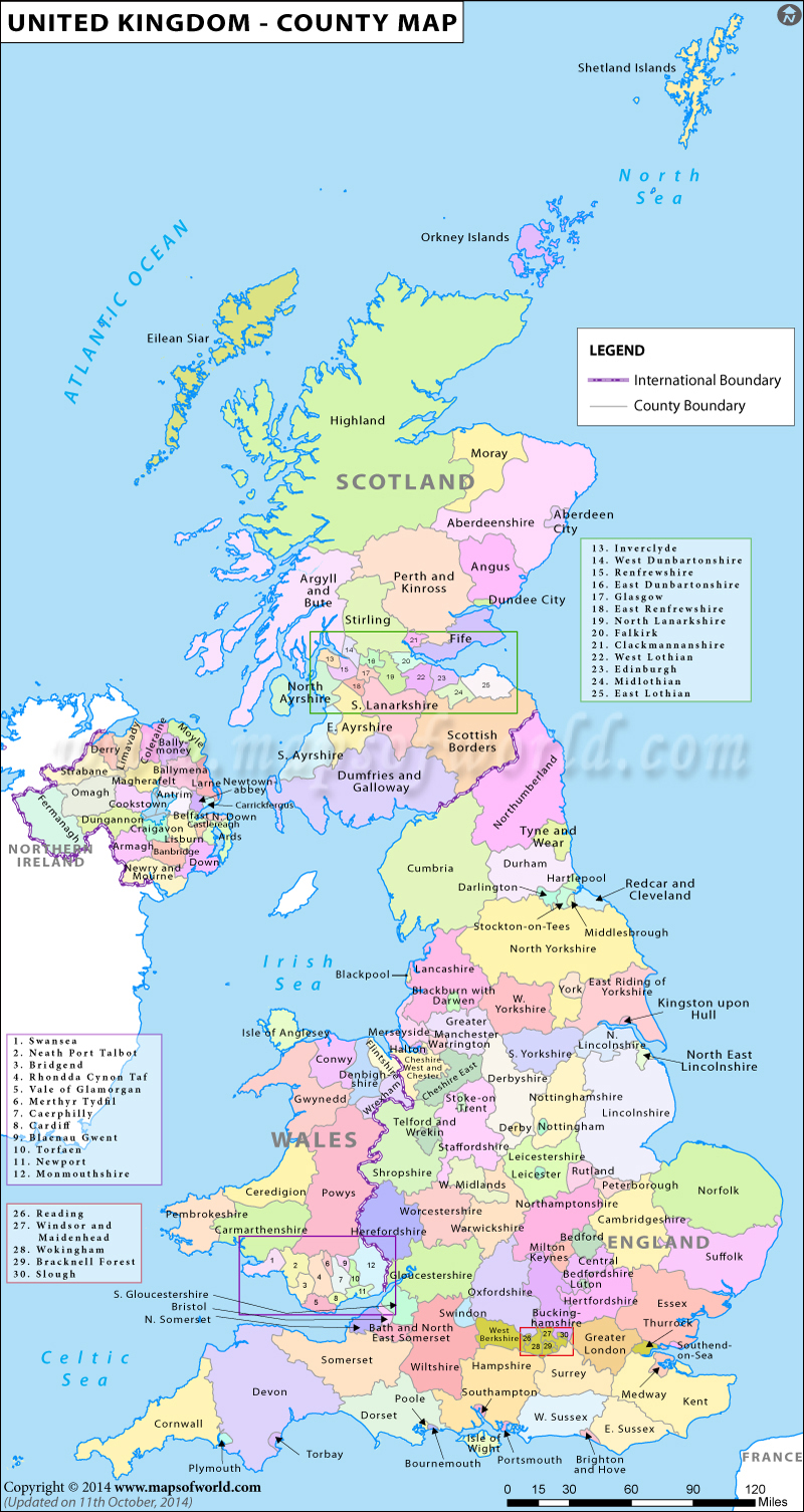 Uk Map With Counties Uk Counties Map – Mapsofworld.com