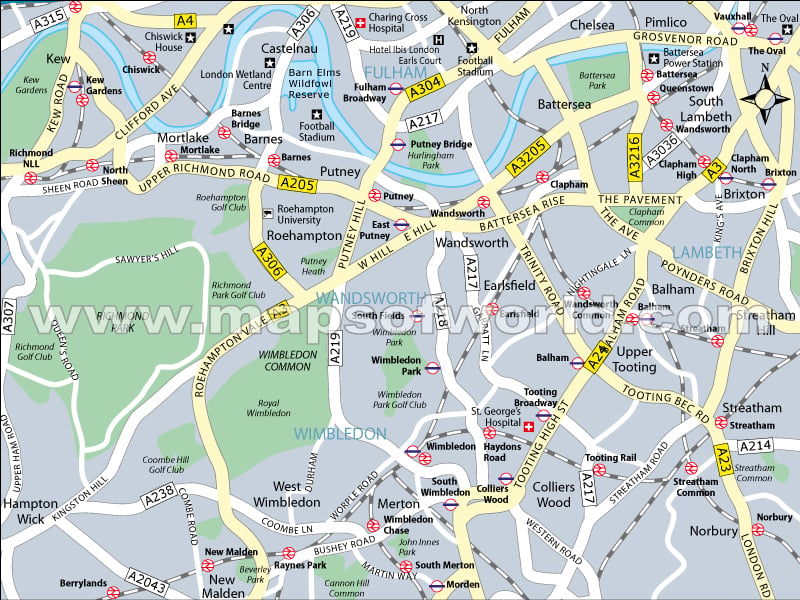 Wimbledon Maps
