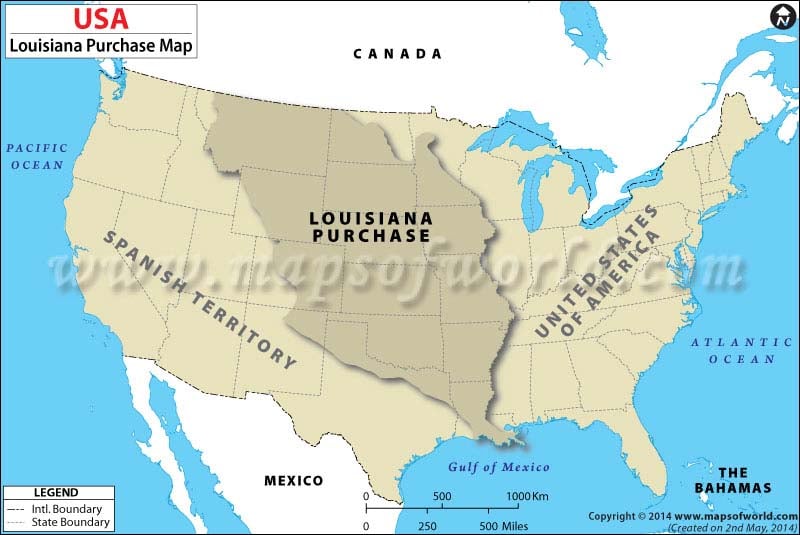 Louisiana Purchase Map 
