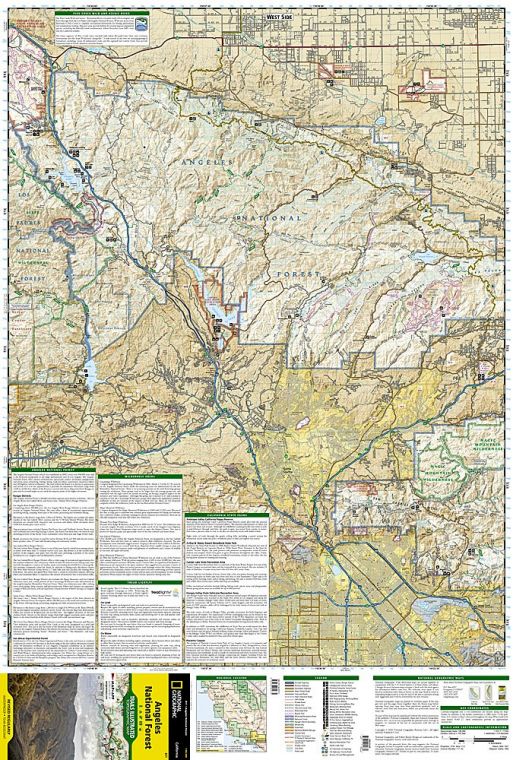 Angeles National Forest Map Large 1 