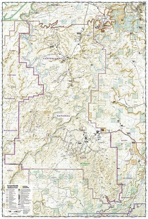 Canyonlands National Park Map | Canyonlands National Park, Utah