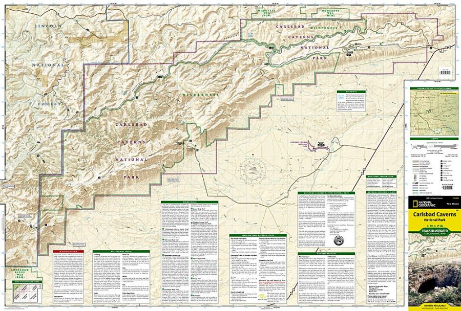 Carlsbad Caverns National Park Map  Carlsbad Caverns National Park