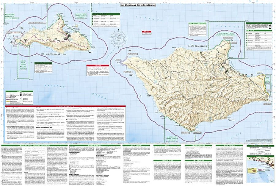 Channel Islands National Park Map  Channel Islands National Park