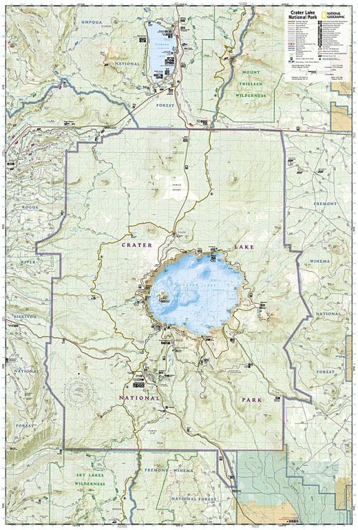 Crater Lake National Park Map | Crater Lake National Park