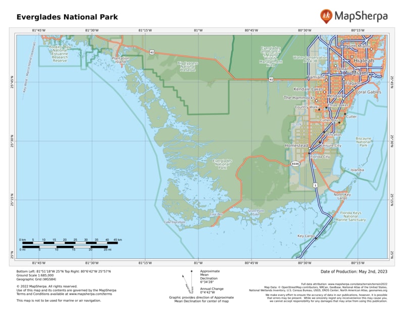 Everglades National Park Map, Location, Trails, and More